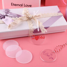 Kit Transparent de Porte-CléS en Cercle Acrylique 120 PièCes pour Projet de Vinyle , Y Compris Les éBauches de Disque Acrylique, Glands, Argent