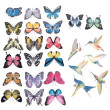 26 Pcs Bird Butterfly Window Clings Anti-Collision Window Static Stickers Decor Non-Adhesive Decals