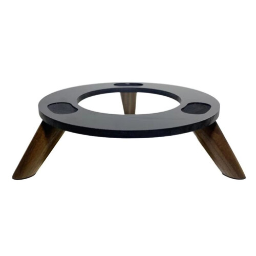 Solid Wood Base Thickened Nonslip Solid Wood Desktop Shock-Absorbing Audio Stand for  Kardon Aura Studio