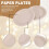 Compostable Disposable Paper Plates Bulk 9 Inch 50 Pack, Bamboo Plates, Eco Friendly, Biodegradable 3