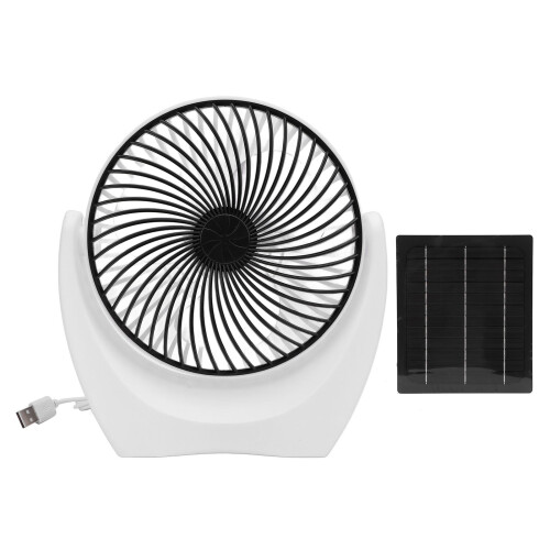7-W Solar-USB-Campingventilator-Set mit Monokristall-Solarpanel 1