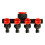 4 Way Hose Splitters for Automatic Watering Water Pipe Linker Timer Garden Water Irrigation Tool 1