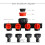 4 Way Hose Splitters for Automatic Watering Water Pipe Linker Timer Garden Water Irrigation Tool 4
