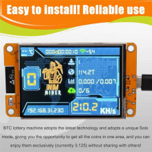 NMMiner NerdMiner 235KH/S Harshrate Bitcoin Crypto Solo Lottery Miner 2.8 Inch Display Upgraded NerdMiner