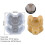 Animal Silikonform, DIY Silikonljusform, 3D-Form (Giraff) 4