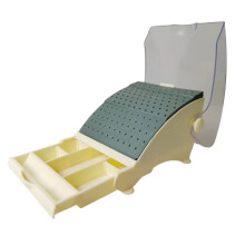 Dental Burs Box with Drawer 142 Holes Odontologia Bur Block Holder for Dental Handpiece