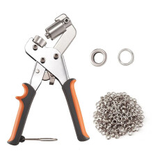 ÖSen-Werkzeugsatz ÖSen-Set - ÖSenstanz-Set mit 500 3/8-Zoll-ÖSen für Stoffe, LeinwäNde, Planen und Mehr