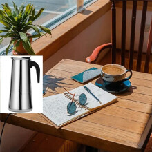 Kaffeekanne Aus Stahl, Italienische Mokkakanne, Espresso-Kaffeemaschine, Kaffeemaschine, Kaffeemaschine, Werkzeuge für Latte Maker, Kaffee auf Dem
