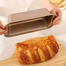 Brood Pan Brood Pan voor Bakken, Non-Stick Koolstofstaal Bakken Brood Toast Mould Loaf Bakpan Set (Gouden 6 Stuks)