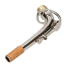 Nouveau Saxophone Alto Bend Neck Laiton MatéRiel Sax Woodwind Instrument Accessoire 2.5Cm, Argent