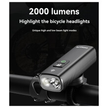 CYCLAMI LED Rechargeable Bicycle Light BR 2000 Lumens Flashlight Road MTB Bike Front Back Headlight Lamp Cycling Taillight