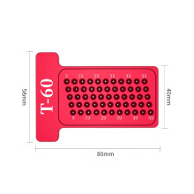 T60 Woodworking ScribeT-Type Ruler Hole Scribing Gauge Aluminum Crossed Feet Woodworking Crossed-Out Tool