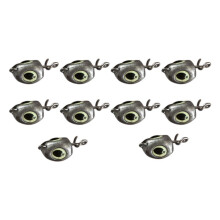 10 Pièces de Plombs de Tête Plombée Pivotante, Leurres Souples, Plombs de Groupe pour la Pêche, Hameçon Facile, Design Aggravé, 7 G