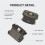 Charging Adapter Base for  Osmo Pocket 3,Type-C Fast Charge, Quick-Release Dock for  Pocket 3 Action Camera 2