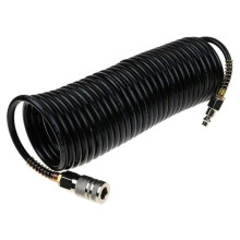 Air Hose,25ft Air Compressor Hose with Bend Restrictor,PE Air Hose with 1/4 Solid Pure Copper Quick Connect