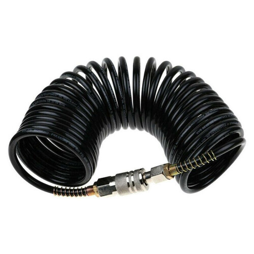 Air Hose,25ft Air Compressor Hose with Bend Restrictor,PE  Air Hose with 1/4 Solid Pure Copper Quick Connect 1