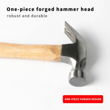 Claw Hammer Multi-Function Woodworking Wooden Handle Shock Absorption High Carbon Steel Durability Car Household Tool