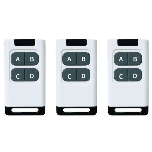433MHz Copy Remote Control 50 Meters Clone Remote Control for Electric Garage Door Opener Controller Duplicator White