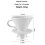Ceramic Hand Filter Cup Three-Hole Filter Large Ceramic Funnel Filter Cup Coffee Maker Accessories 7