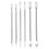Spudger Pry Tool Kit, 6Pcs Metal Dual Ends for Smartphones, Tablets, Laptops, Silver 1