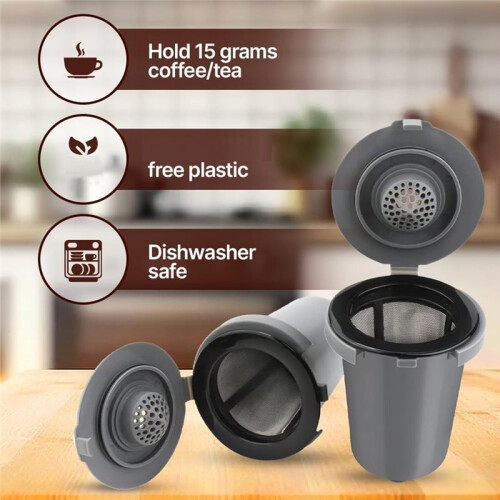 Reusable Filter Cups Replacement for  Coffee Makers Coffee Cups for  Single Serve Coffee Machines 1