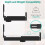 2PCS Universal Soundbar Wall Mount Depth Adjustable Speaker Wall Mount Under TV Bracket for Soundbars 2