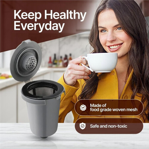 Reusable Filter Cups Replacement for  Coffee Makers Coffee Cups for  Single Serve Coffee Machines 1