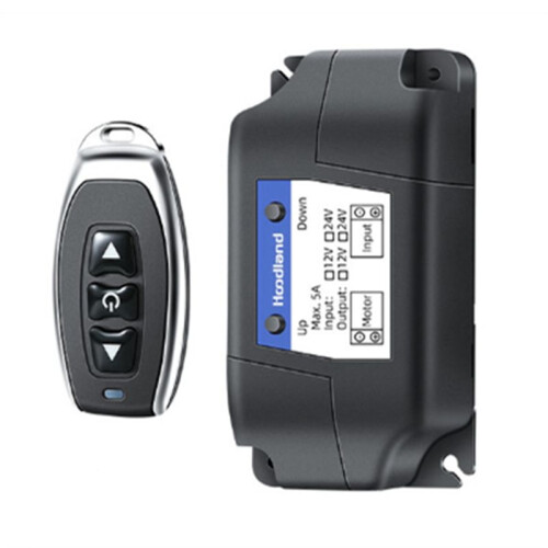 Hoodland Electric Linear Actuator Controller with Wireless Wired Controller 6V/12V/24V  Universal Forward & Reverse Controller