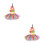 2Stk Hawaii Grasskirt Set Bunt Mit Elastischem Bund Blumendeko 6