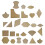 5Sets Transparent Acrylic Patchwork Cutting Templates for DIY Sewing 1