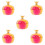 5Stk Kristall Nageldappen Schale Granatapfel Design Mit Deckel 9
