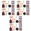 6Sets Mini - Und Backset Holz Resin Plastik Deko 5