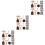 6Sets Mini - Und Backset Holz Resin Plastik Deko 7