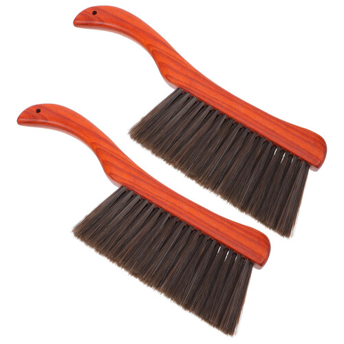 6Pcs Multi Use Fireplace Ash Sweeper Brush with Ergonomic Wood Handle 2