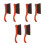6Pcs Multi Use Fireplace Ash Sweeper Brush with Ergonomic Wood Handle 10