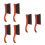 6Pcs Multi Use Fireplace Ash Sweeper Brush with Ergonomic Wood Handle 5