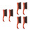6Pcs Multi Use Fireplace Ash Sweeper Brush with Ergonomic Wood Handle 4