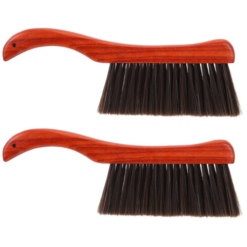 6Pcs Multi Use Fireplace Ash Sweeper Brush with Ergonomic Wood Handle 1