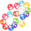 64Pcs Assorted Color Silicone Key Covers Caps Reusable Key Markers 2