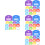 64Pcs Assorted Color Silicone Key Covers Caps Reusable Key Markers 6