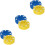 6Pièces Accessoires Hockey Multi Couleurs Solides 5