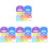 64Pcs Assorted Color Silicone Key Covers Caps Reusable Key Markers 3