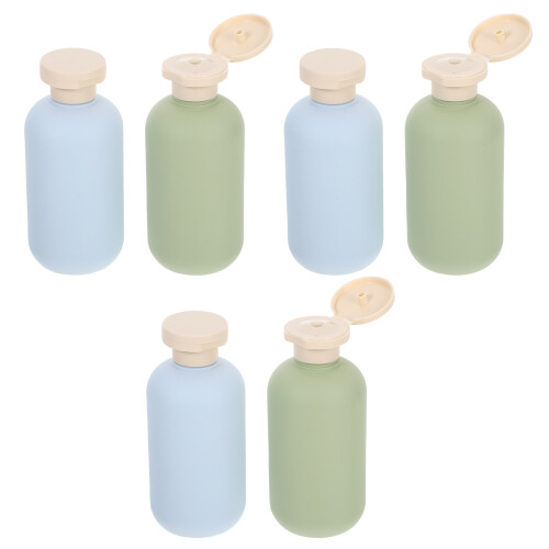 24Pcs Portable Shampoo Containers PP Flip Cap Bottles Assorted Colors 1