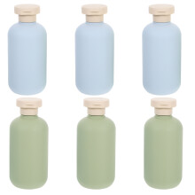 24Pcs Portable Shampoo Containers PP Flip Cap Bottles Assorted Colors