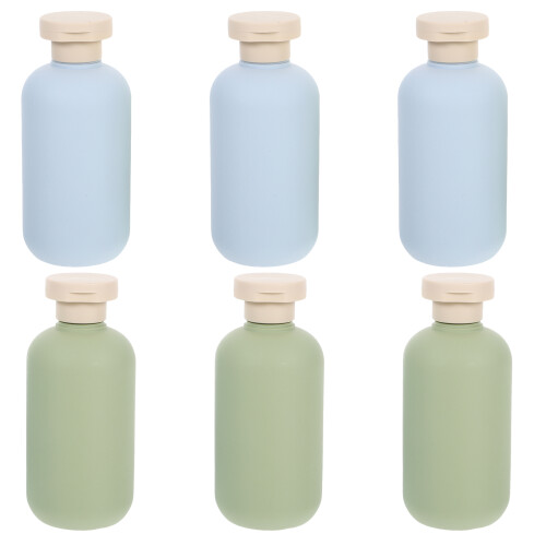 24Pcs Portable Shampoo Containers PP Flip Cap Bottles Assorted Colors