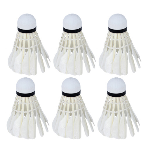 36Pièces Volants En Liège Flanelle Blanche Pour Badminton École