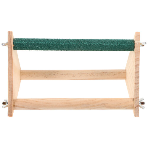 2Pièces Perchoir Entraînement En Bois Pour Perruche, Support 1