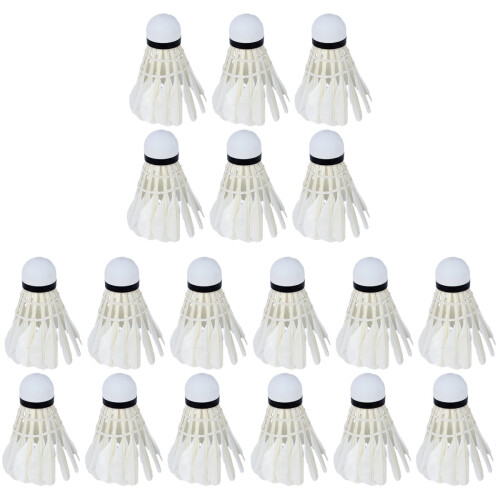 36Pièces Volants En Liège Flanelle Blanche Pour Badminton École 1
