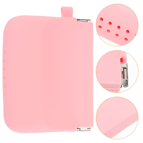 5St Flexibele Roze Siliconen Bewaarbox Voor En Mondbeschermers 2