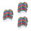 3Pièces Capes Halloween Enfant Polyester Costume Mexicain 4